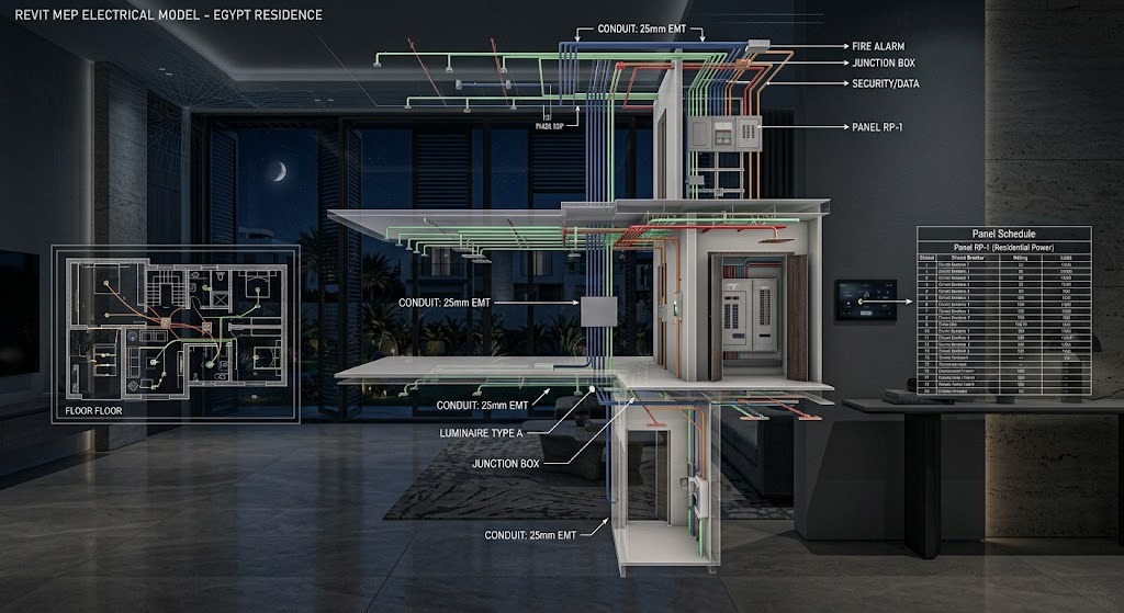 Electrical BIM Package — illustrative design concept